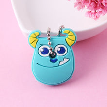 Load image into Gallery viewer, Cartoon Anime Cute Key Cover Cap Silicone Mickey Stitch Bear Keychain Women Gift Owl Porte Clef Minne Key Chain