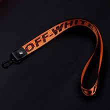 Load image into Gallery viewer, Off White Keychain Braided Ribbon Keychains For Women Men Phone Case Lanyard Key Chain Car Key Ring Wallet Bag Pendant Jewelry