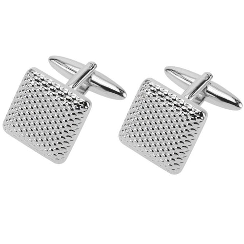 2020 Classic Silver-Color Copper Men's Cufflinks Luxury Gift Party Wedding Suit Shirt Cuff Links